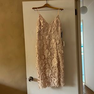 Lulu’s Beachy floral cream dress